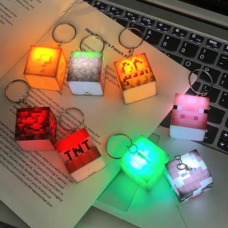 Surrounding Torch LED Light USB Rechargeable Mini Torch Keychain Backpack Pendant Children Gifts LED Night Light
