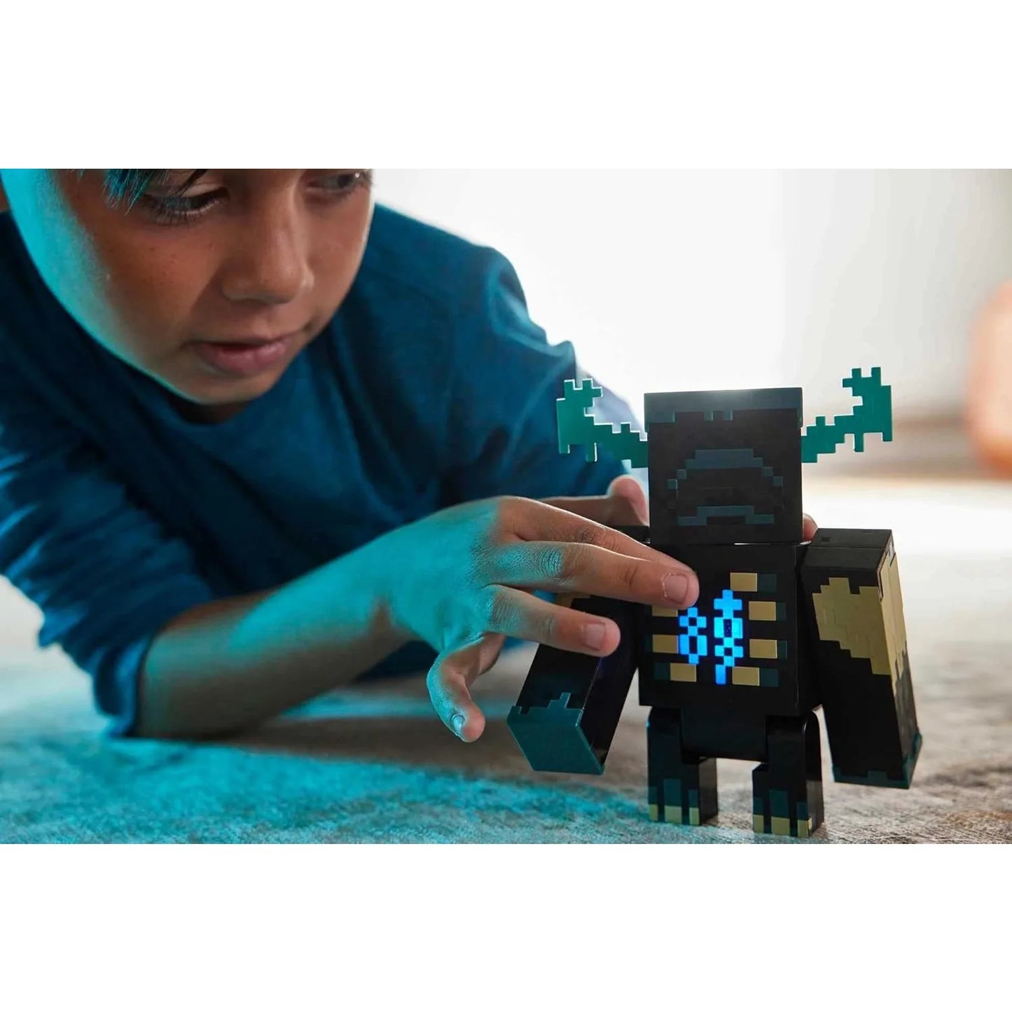 Minecraft Light Sound Guardian Warden Action Figure