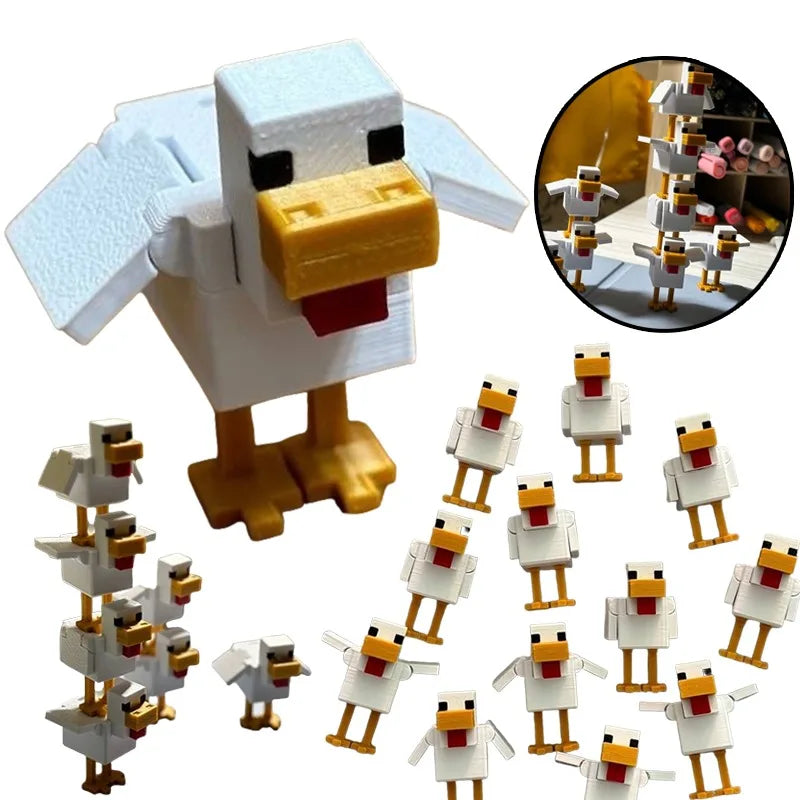 Minecraft Chicken Desktop Ornament