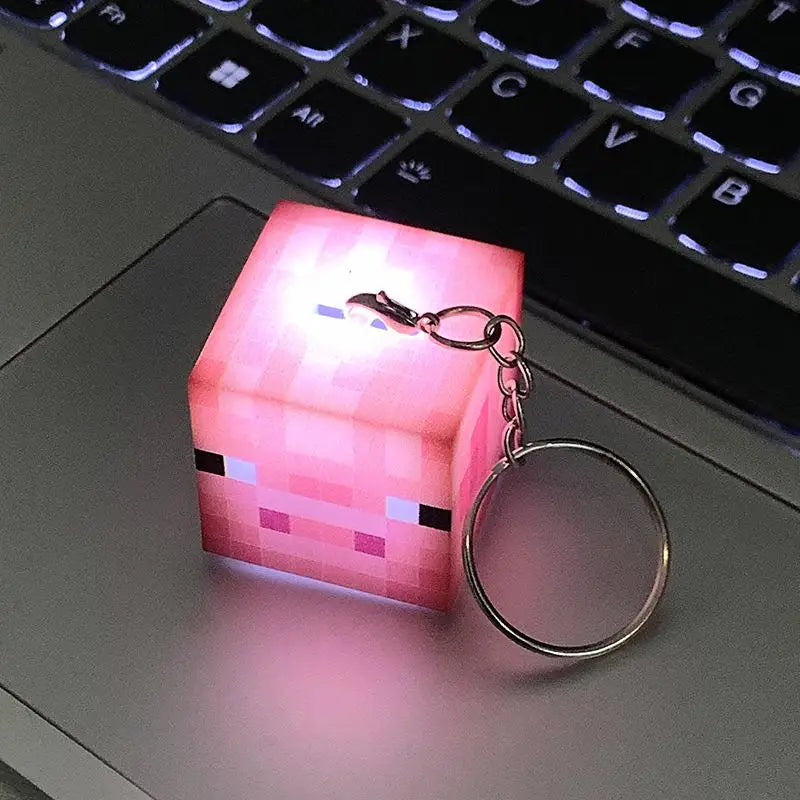 Surrounding Torch LED Light USB Rechargeable Mini Torch Keychain Backpack Pendant Children Gifts LED Night Light