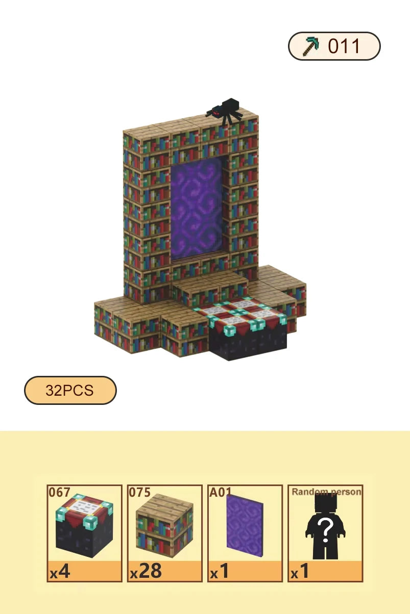 Magnetic Blocks-Build Scene Architectural Set