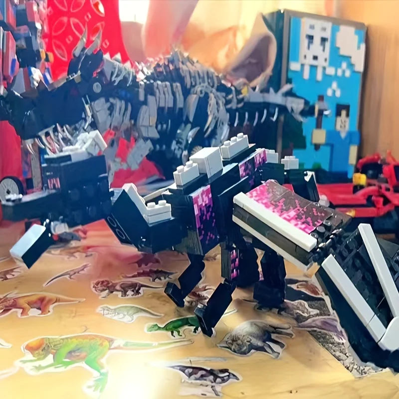 black pixel dragon model, Halloween gift, Christmas gift, birthday gift