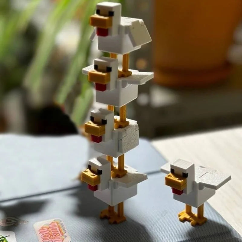 Minecraft Chicken Desktop Ornament