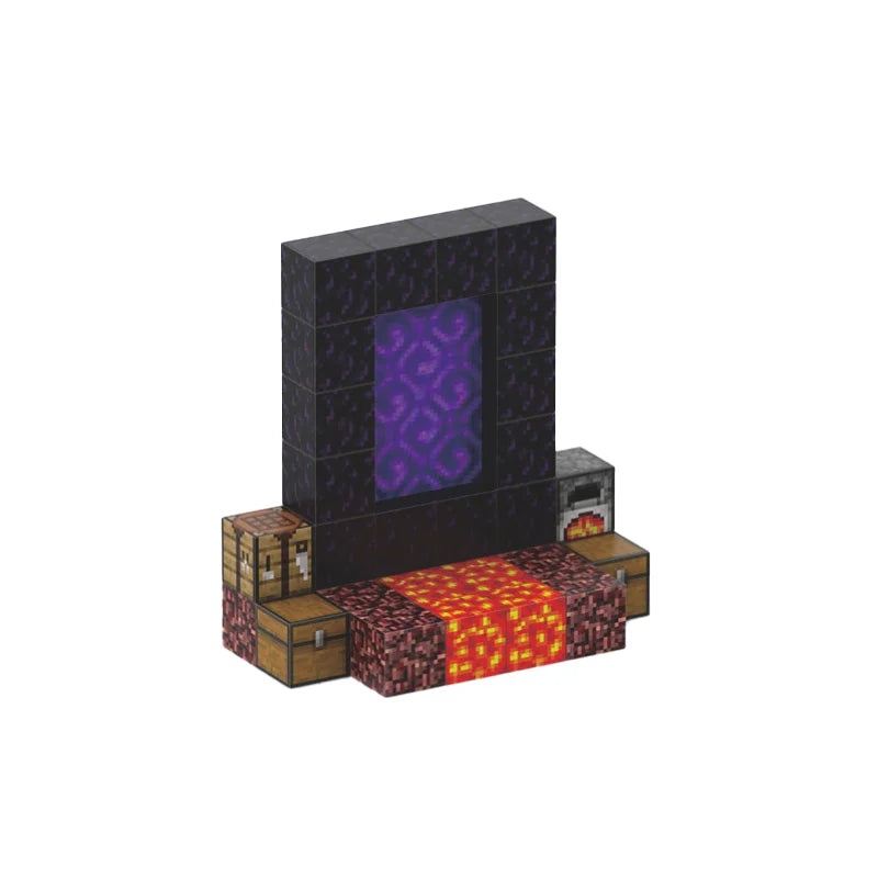 Magnetic Blocks-Build Scene Architectural Set