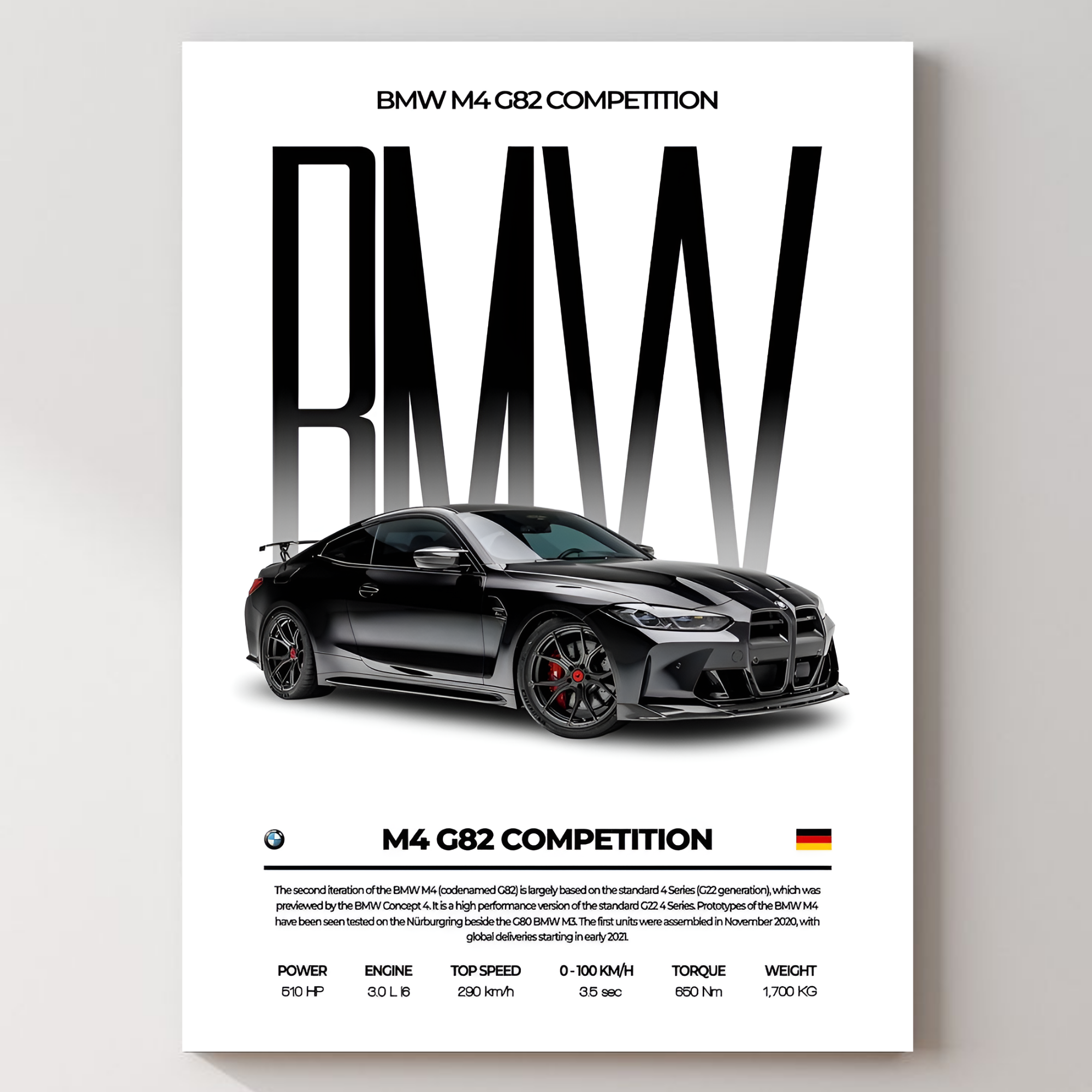 BMW Metal Poster