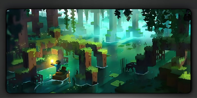 Minecraft Exploration Deskmat