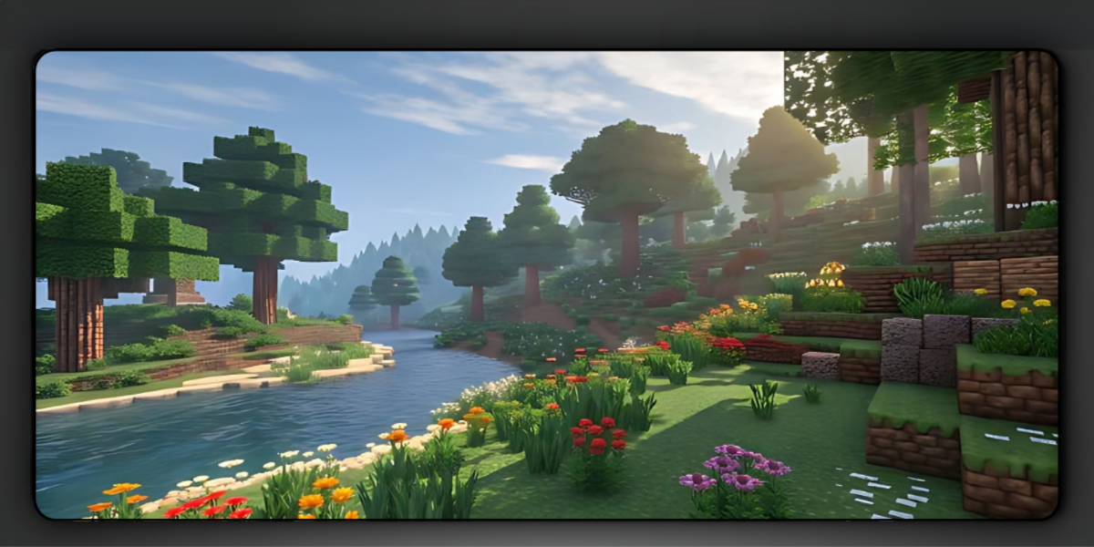 Soothing Minecraft Deskmat — deskmat india wall art for gaming room