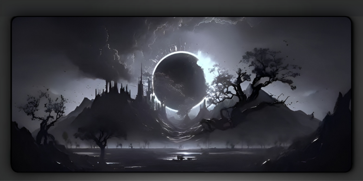 White Moon Deskmat — deskmat india wall art for gaming room