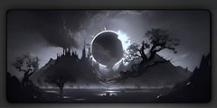 White Moon Deskmat — deskmat india wall art for gaming room