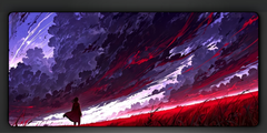 Sky Red Deskmat — deskmat india wall art for gaming room