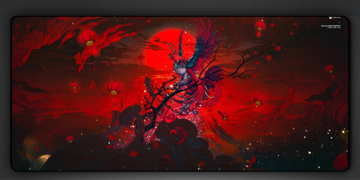 Red Theme Deskmat — deskmat india wall art for gaming room