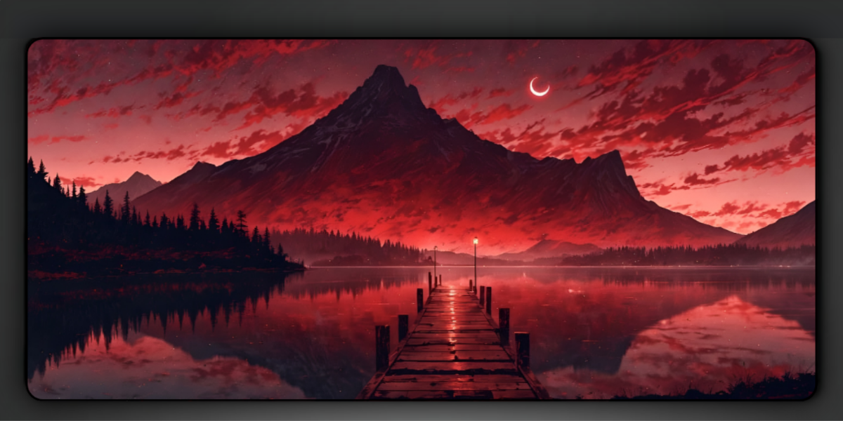 Red Mountain Deskmat — deskmat india wall art for gaming room