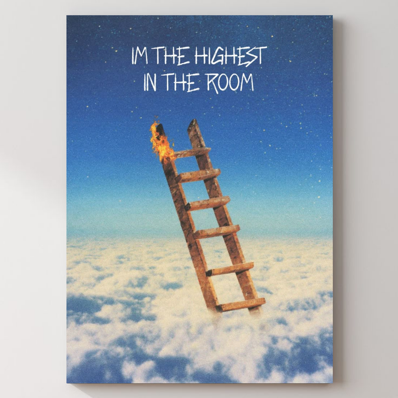 Travis Scott Highest In The Room Metal Poster
