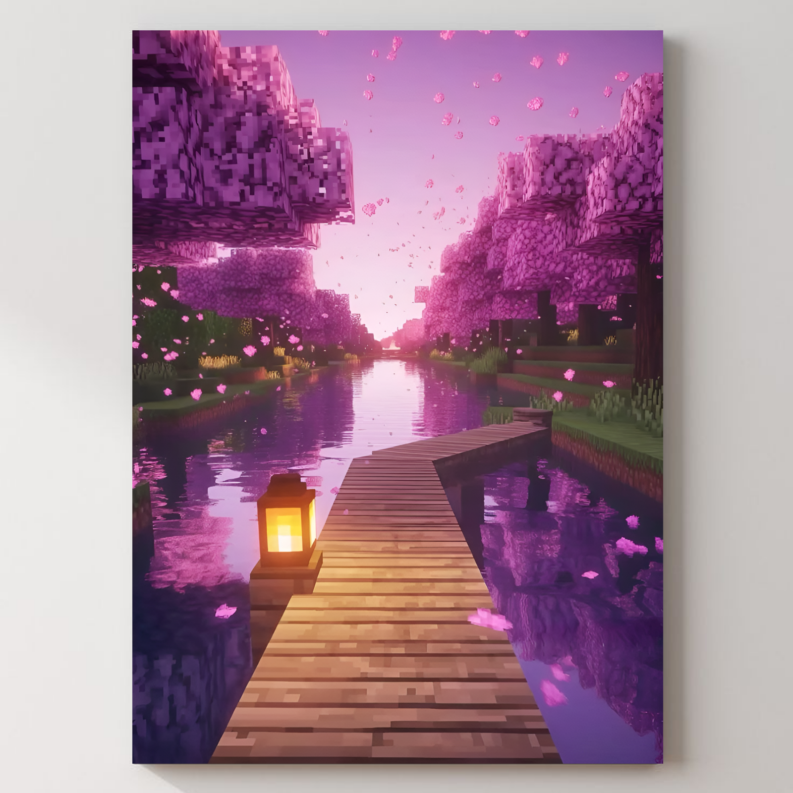 Minecraft Shore Metal Poster — aluminium poster wall art for gaming room