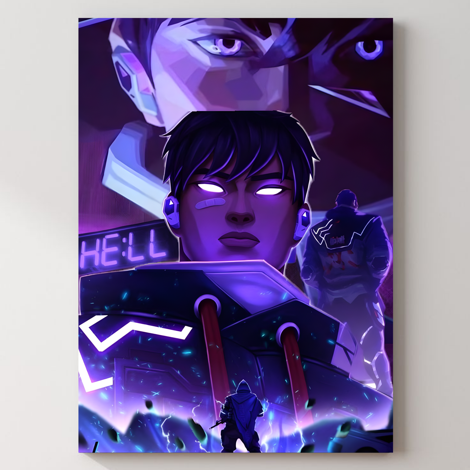 Valorant Iso Metal Poster — aluminium poster wall art for gaming room