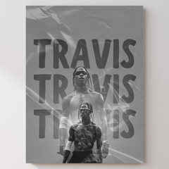 Travis Scott Aura Metal Poster — aluminium poster wall art for gaming room