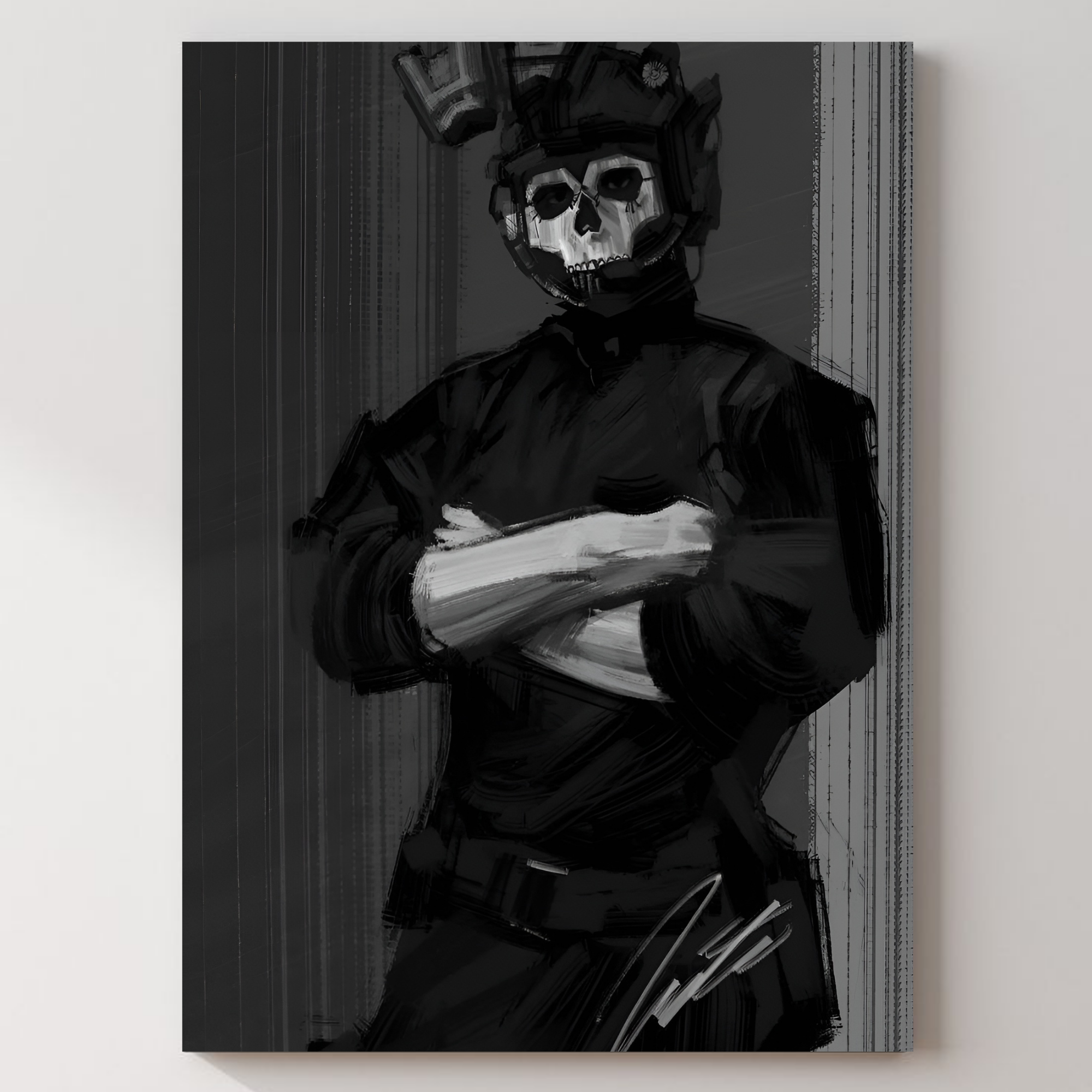Call Of Duty Ghost Metal Poster — aluminium poster wall art for gaming room
