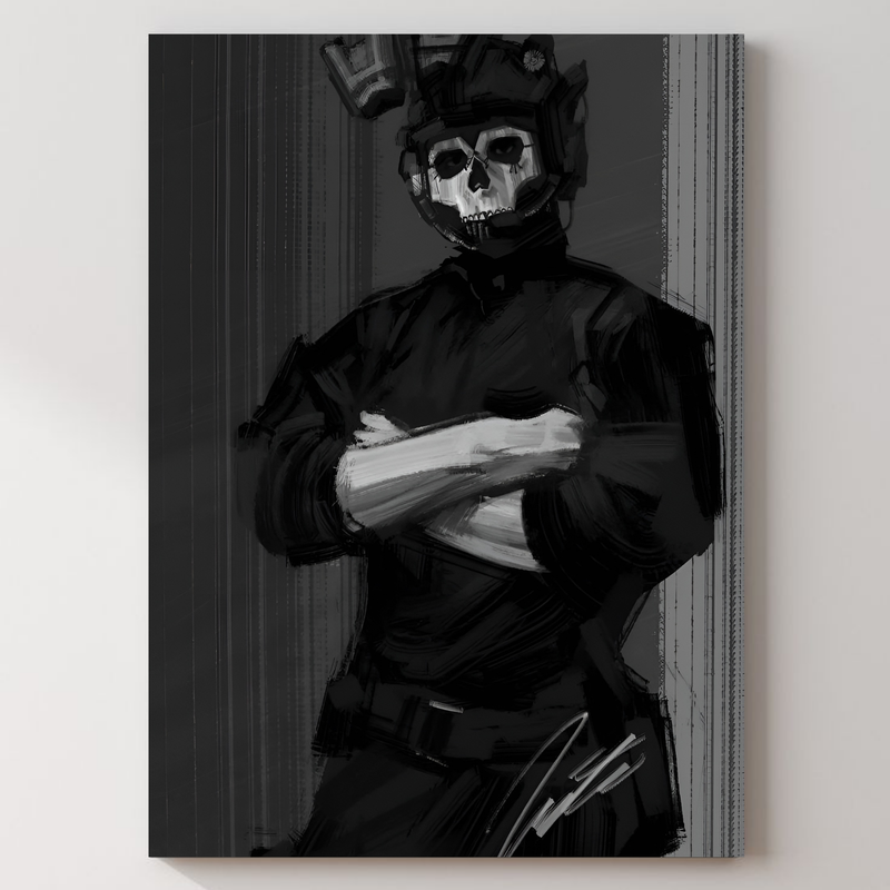 Call Of Duty Ghost Metal Poster