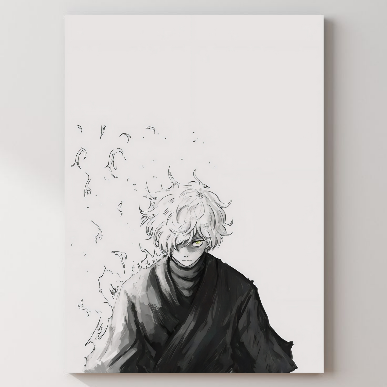 White Metal Poster — aluminium poster wall art for gaming room