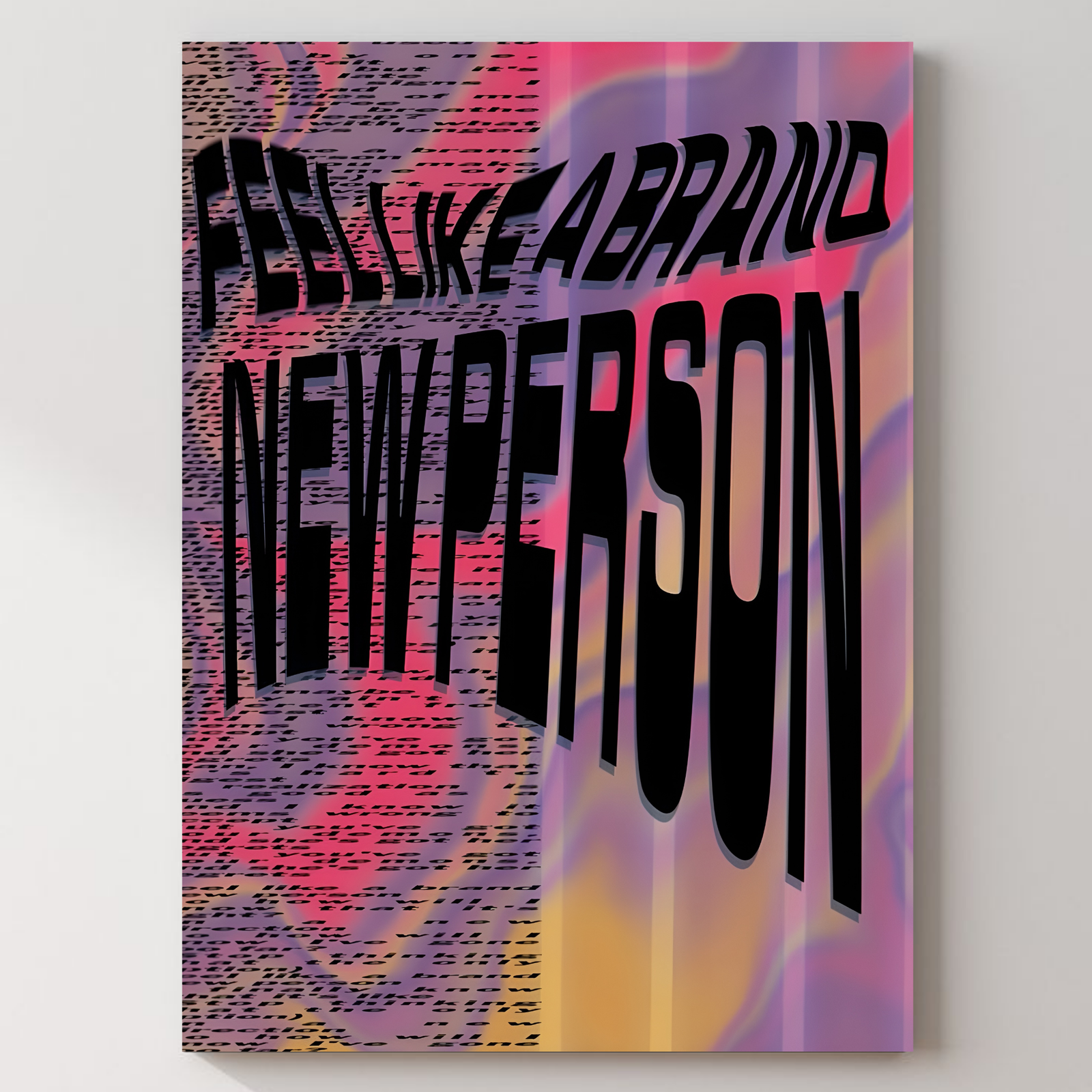 Tame Impala - Feel Like A New Person Metal Poster — aluminium poster wall art for gaming room