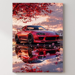 Street Car Metal Poster Vol. 5 — aluminium poster wall art for gaming room