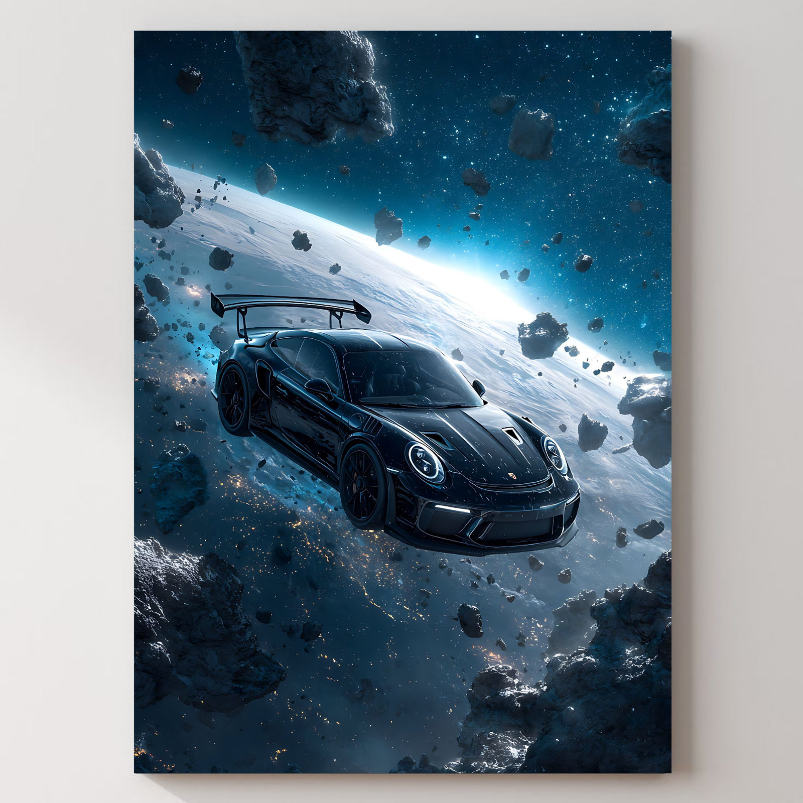 Street Car Metal Poster Vol. 9 — aluminium poster wall art for gaming room