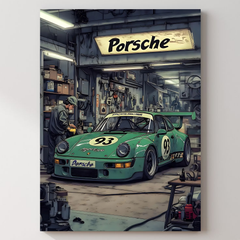 Street Car Metal Poster Vol. 15 — aluminium poster wall art for gaming room