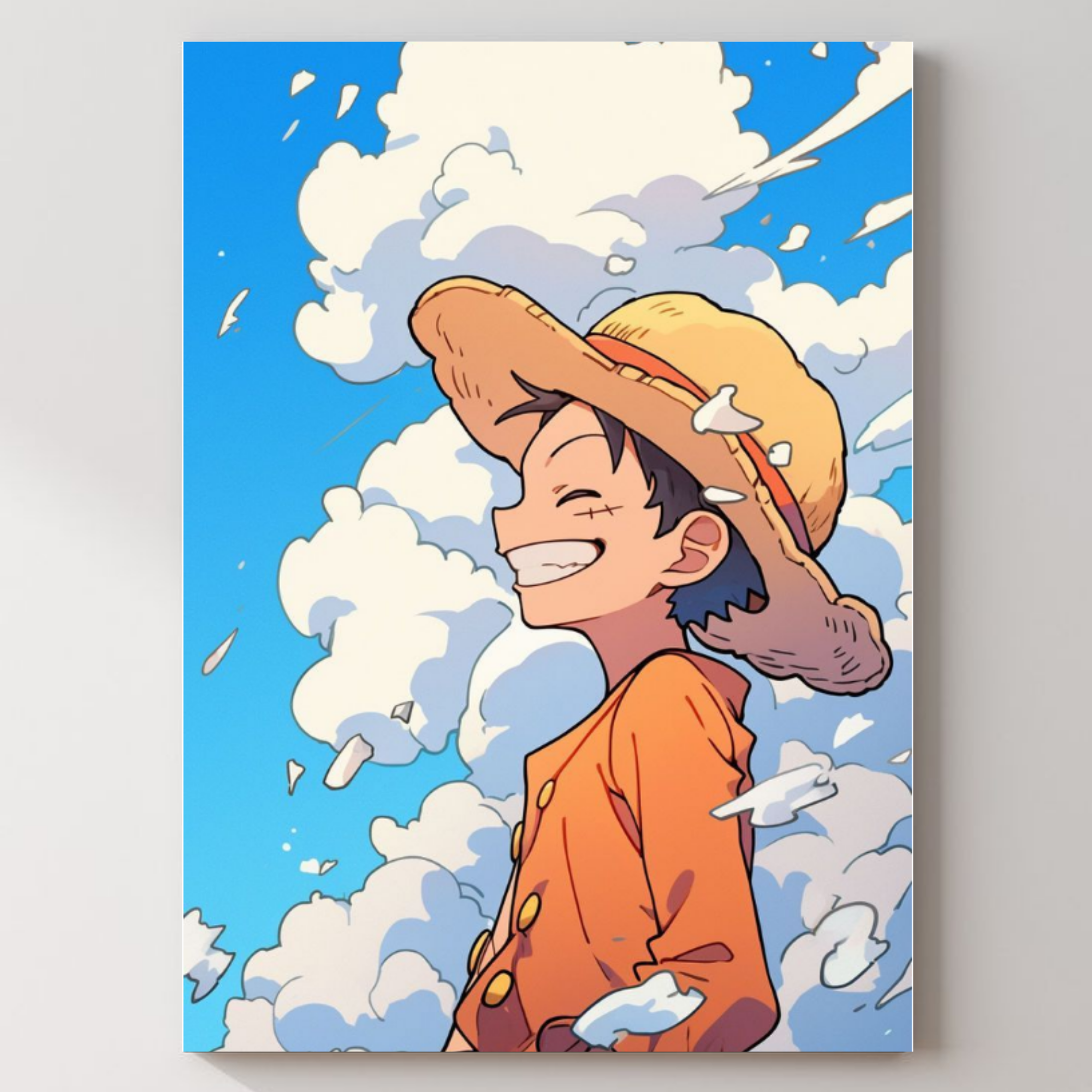 Luffy In Peace Metal Poster