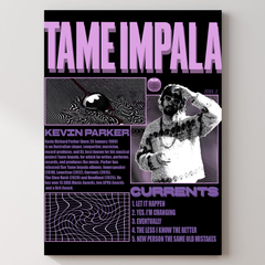 Tame Impala Metal Poster — aluminium poster wall art for gaming room