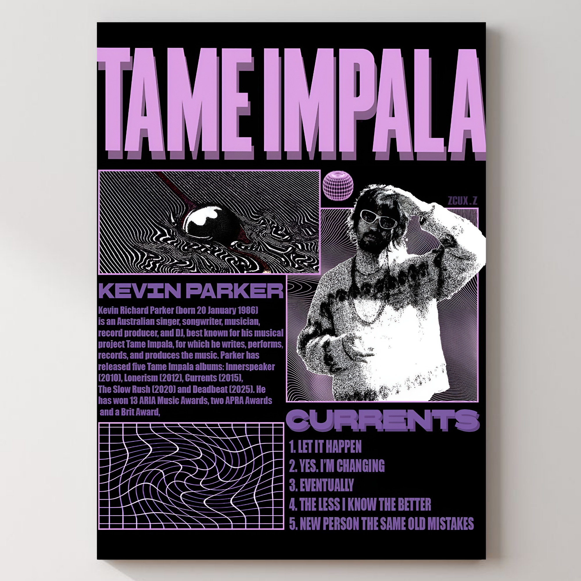 Tame Impala Metal Poster