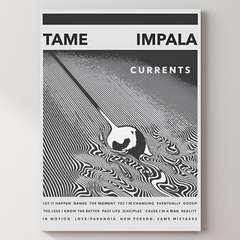 Tame Impala Metal Poster — aluminium poster wall art for gaming room