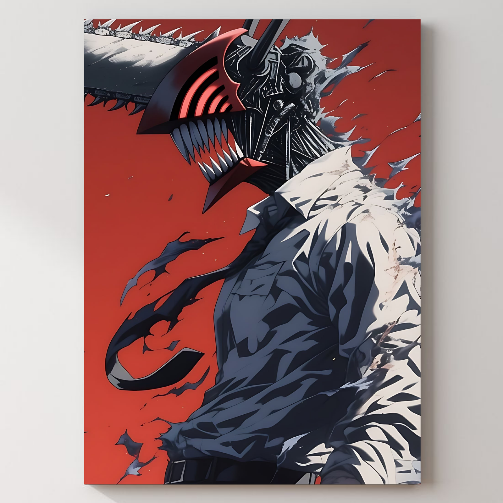 Chainsaw Man Metal Poster Vol. 12 — aluminium poster wall art for gaming room